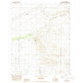 YellowMaps Manix CA topo map, 1:24000 Scale, 7.5 X 7.5 Minute, Historical, 1982, Updated 1982, 26.8 x 21.9 in - Polypropylene
