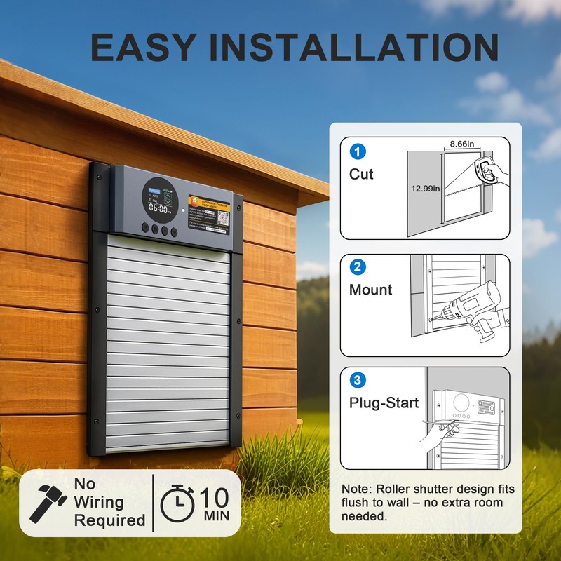 Automatic Chicken Coop Door – Solar Powered Auto Chicken Door