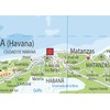 Cuba Physical Map - 23.3 x 16.5 Inches - Paper
