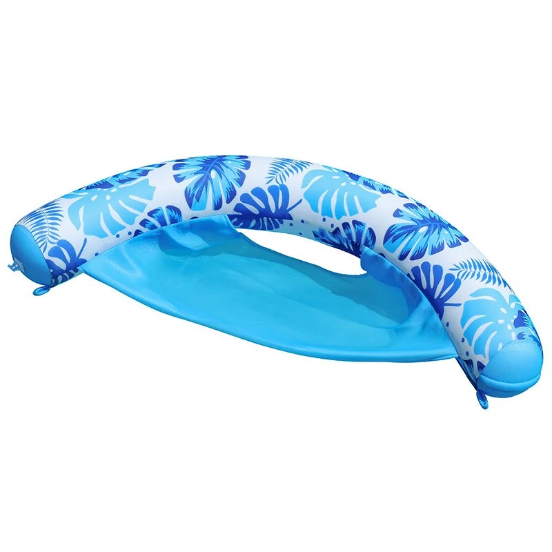 Inflatable Floating Recliner for Pool Relaxation – Foldable Mesh Water