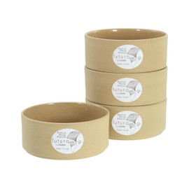 Creatable, Futuro Series 21655, 4-Piece Crockery Set, Stoneware Bowls, Dishwasher and Microwave Safe, Made in Portugal