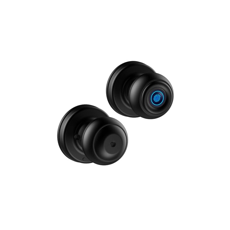 Fingerprint Smart Door Knob Lock, Keyless Entry Door Lock with