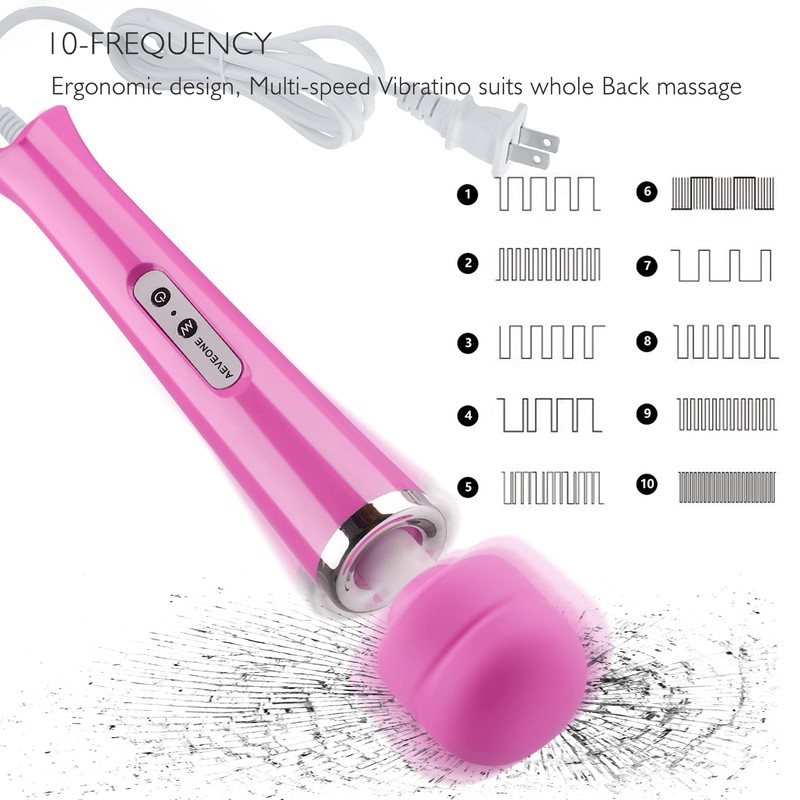 AEVEONE Wired Powerful Handheld Electric Massager, Strong Personal Back Massage