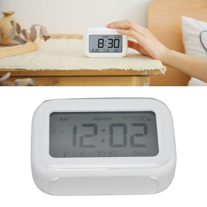 Mini Digital Alarm Clock with LCD Screen Snooze Function 12H