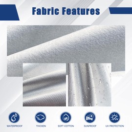 kayme Kayme 6 Layers SUV Car Cover Custom Fit for Hyundai Kona (2017-2025) Waterproof All Weather for Automobiles, Outdoor Full Cover Rain Sun UV Protection.Silver