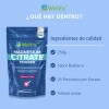 Citrato De Magnesio En Polvo Sabor Raspberry 250gr Wellthy