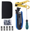 Delgada Coax Cable Crimper Kit,Compression Tool Coax Cable Crimper Set