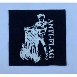 Punk Rock Anti-Flag Cloth Patch Sew On Badge Punk Rock Approx 4" X 4" (CP55)