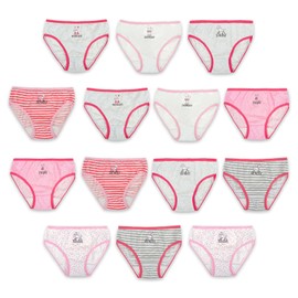 Girls Knickers 14 Pack Cotton | Animal, Unicorn, Fairy, Ballerina, Multi Colours | Soft Mix | Comfortable, Breathable, Toddlers Girls Pants, Knickers, School, Everyday | 2-3, 3-4, 5-6, 7-8 Year Olds