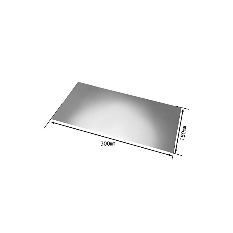 Q-Ho SUS430 Stainless Steel Plate Slim 5.9 x 11.8 inches