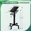 POARMEEY Tattoo Arm Rest Stand with Soft pillow, Armrest Panel