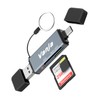 Vanja 3 in 1 Micro SD Card Reader, USB-C USB-A