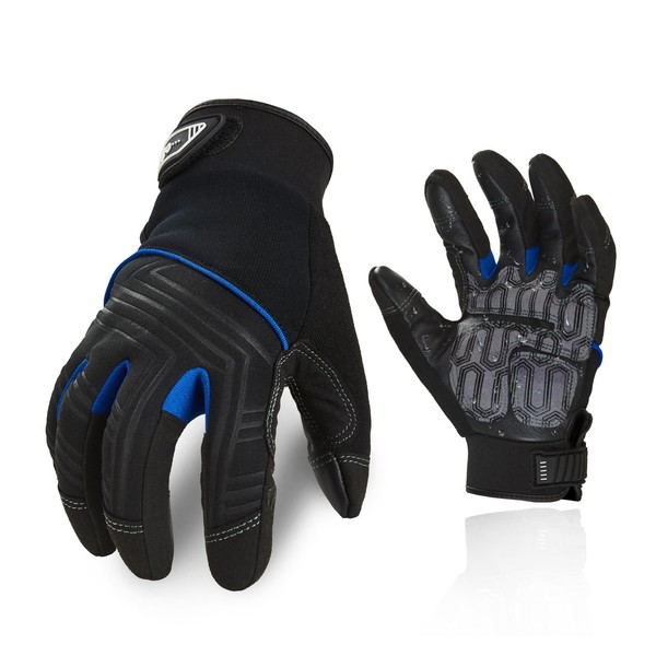 Vgo... Work Gloves Men in Cowhide Leather, Heavy Duty Mechanic