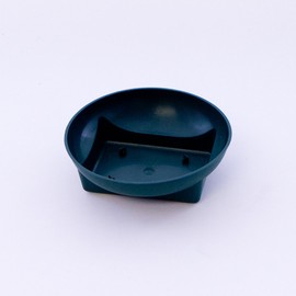 Pack of 10 Round Floral Bowls With Square Bases (Dark Green). Floral Arrangements / Wedding Displays