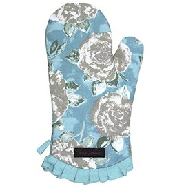 Ragged Rose Oven mitt, Cotton, Duckegg Blue, 34 x18 cm