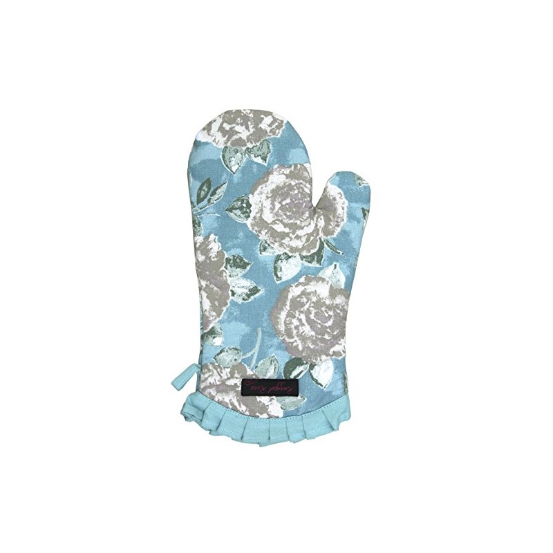 Ragged Rose Oven mitt, Cotton, Duckegg Blue, 34 x18 cm