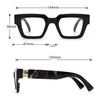 bullabulling Oprah Style Reading Glasses for Women Men, Fashion Square