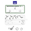 sourcing map 10 Set Wing Nut and Flat Washers Spring