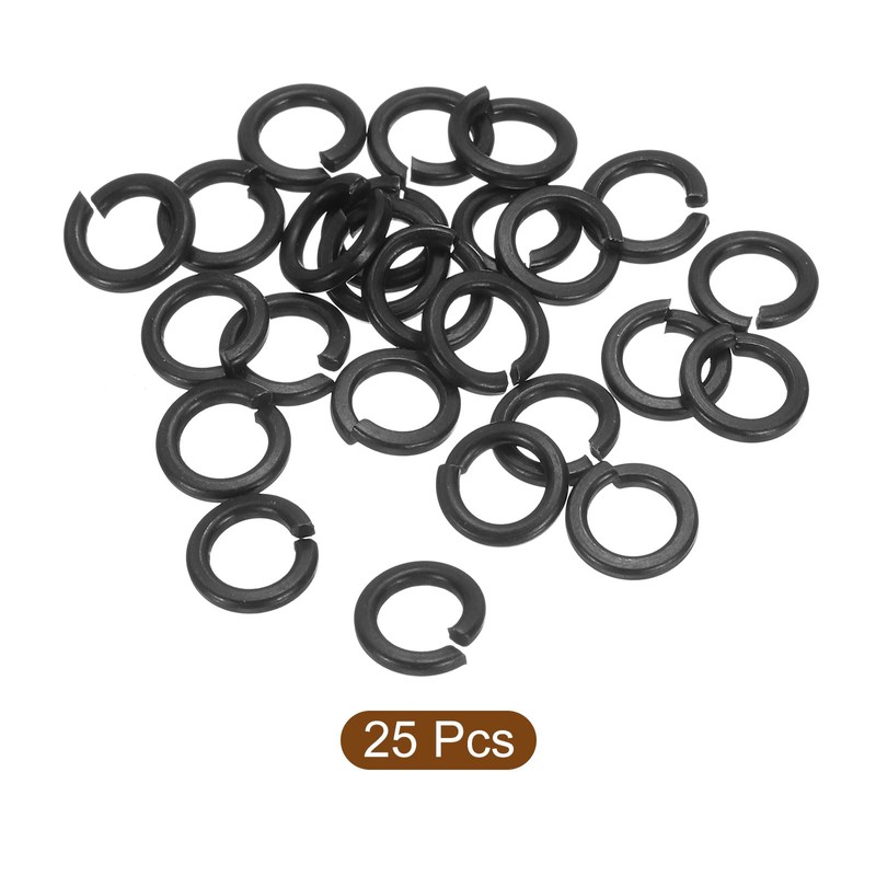 sourcing map Split Lock Washer, M4 304 Stainless Steel Spring