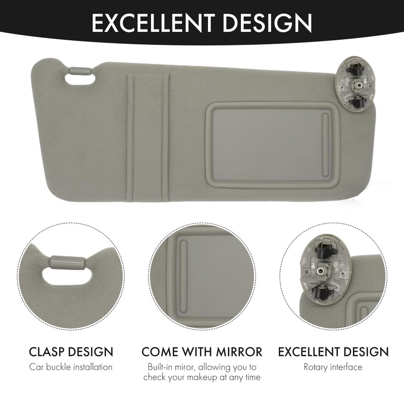 Complete Left & Right Side Sun Visor Set (Without Light)