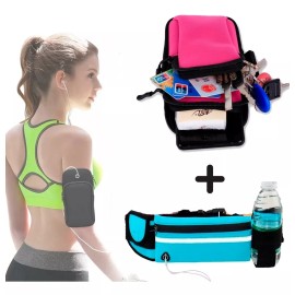 Veraly Set Cangurera Deportiva-bolsa Deportiva De Banda P/audifonos
