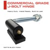 Sidco Supply 5/8" Inch J-Bolt Gate Hinge – 6” Inch