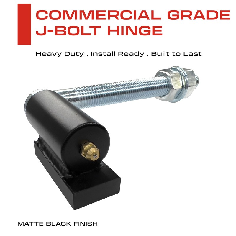 Sidco Supply 5/8" Inch J-Bolt Gate Hinge – 6” Inch