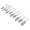 100Pcs Rubber Grinding Head Polishing Bit Various Sizes Accessory Set