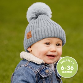 2-Pack Baby Hats, Baby Beanies for Girls, Boys - Toddler Hat, Newborn Hats, Beanies Babies, Baby Girl Hats, Baby Boy Hats, Infant Hat Baby Beanie, Kids Hat, Toddler Boy Hat,Toddler Girl Hat (Cloud)