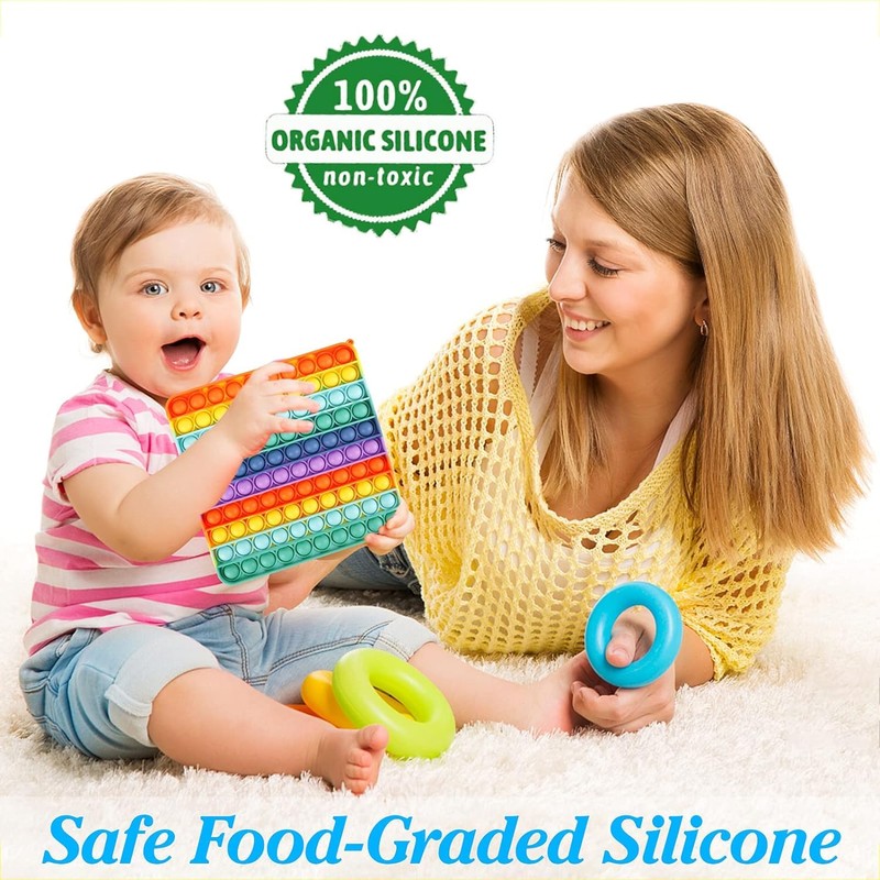 ZEMTAC Jumbo Pop Push it Fidget Toy - Big Giant