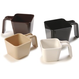 CFS 49112-106 Polycarbonate Portion Cup with U-Shaped Handle, 12-Ounce Capacity, 5-1/2" Length x 3-3/8" WIdth x 2.95" Depth, Beige (Case of 6)