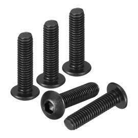 DTGN M3-0.5x12mm Button Head Socket Cap Screws - 100Pack - Good for Road Bicycle, Mountain Bike, Auto, Motorcycle - Carbon Steel Black Oxide - Hex Drive Fasteners