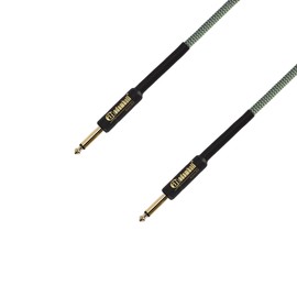 Adam Hall cables 4 Star Instrument Cable Nylon Jacket Jack TS Green 3 m