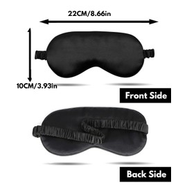 Eye Mask,100% Mulberry High-end Pure Silk Sleep Mask with Gift Box, H HOME-MART Luxuriously Padded Silk Eye Sleeping Mask Silk Eye Mask Comfortable Soft Silk Sleep Masks for Men Women Traveling