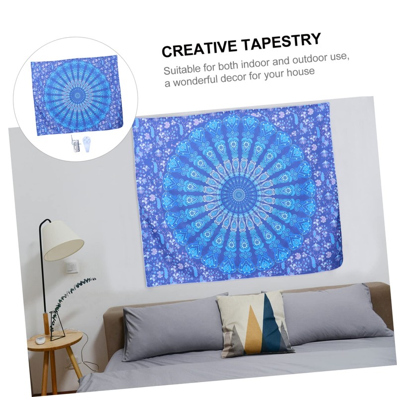 ORFOFE Chic Home Tapestry Vibrant Printing Tapestry Stylish Decor for