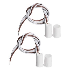 Aoje-Link RC-33A NC & NO Recessed Wired Security Window Door Contact Sensor Alarm Magnetic Reed Switch for Home Security Access Control and Burglar Alarm Systems White 2pcs