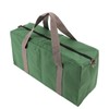 Canvas Wide Mouth Tool Storage Bag with Adjustable Shoulder Strap