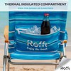 ROFFT Beach Chair, 17" Seat Height, 7-Position Reclining, Heavy Duty,