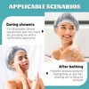 100 Pcs Shower Caps Disposable, Waterproof Hair Caps, Waterproof Shower