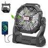 CONBOLA Upgraded Camping Fan - 20000mAh, LED Lantern, 270° Rotate,