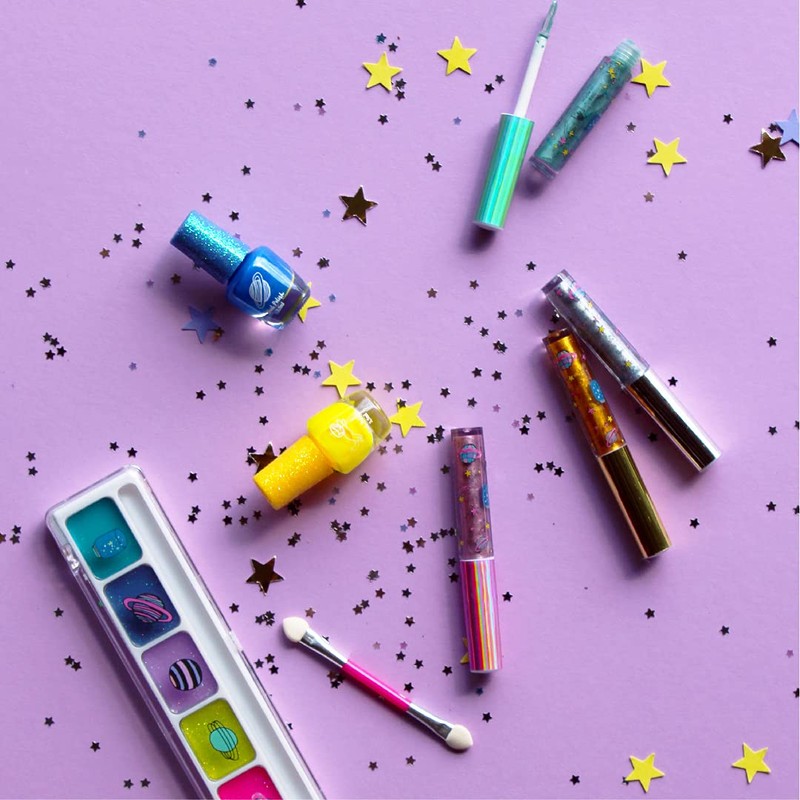 Create It! Galaxy Theme Glitter Makeup Set - 7 Pieces