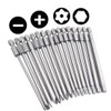 Bestgle 16pcs 1/4" Hex Shank 100mm/4 Inch Long Magnetic Screwdriver
