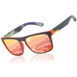 LEDING&BEST Sunglasses Polarized for Men Women Cool Fishing Driving Hiking Lightweight Sports Style sun glasses UV Protection