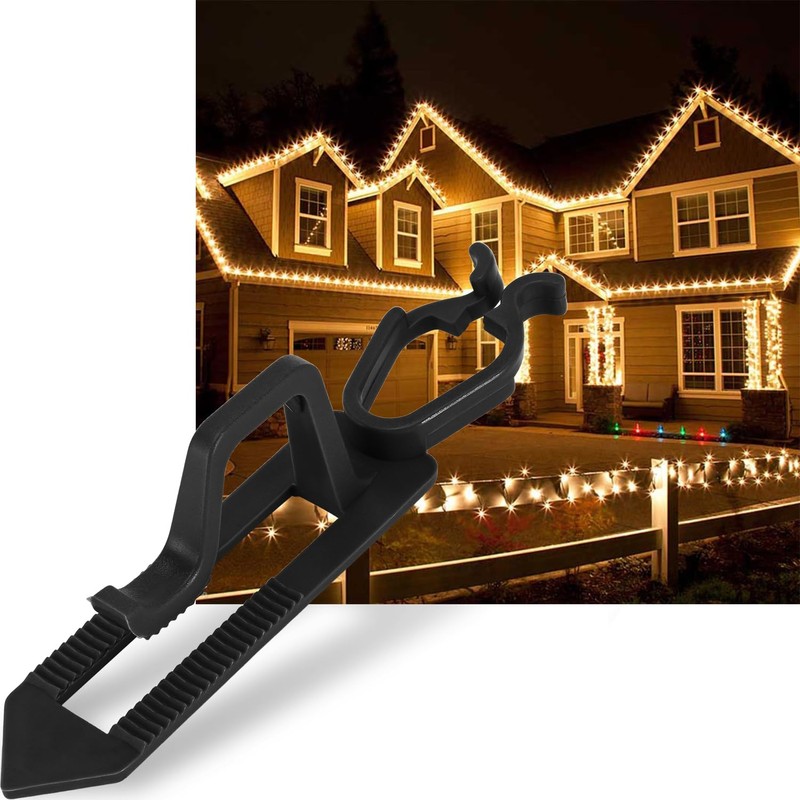 Ourtroness Christmas Light Clip, 100 Packs Clay Tile Roof Clips,