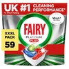 Fairy Fairy Platinum Plus Dishwasher Tablets C Bulk Pack, 59