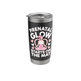 Prenatal Yoga Exercise Zen Fitness Workout Yoga Instructor Stainless Steel Insulated Tumbler
