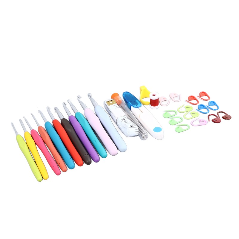 Crochet Hooks Set Multifunctional Handcrafted DIY Ergonomic Crochet Knitting Needles
