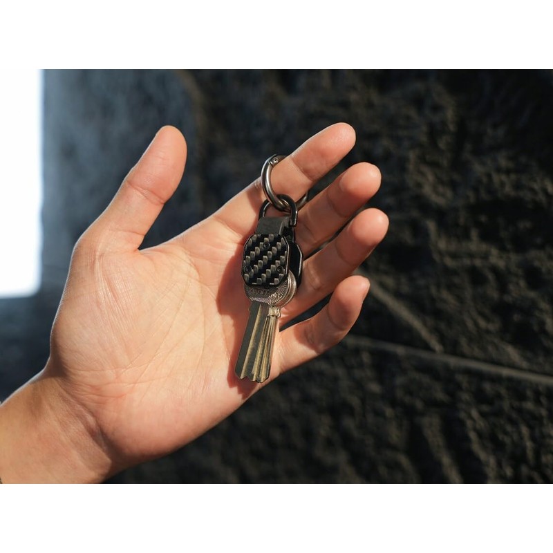 CAXGEK Compact Aluminum Key Organizer, Mini Key Holder Key Case,