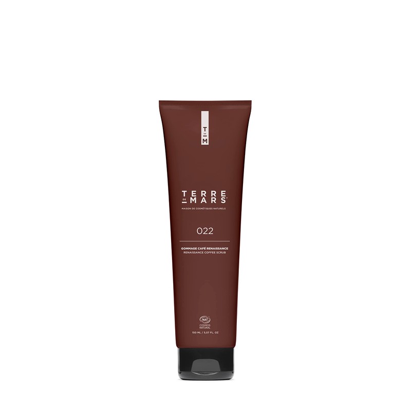 Pasta exfoliante de café Renaissance, con certificación Cosmos Natural, enriquecida