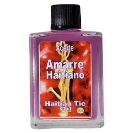 Haitian Tie Oil (Amarre Haitiano Aceite) Spiritual Anointing Oil by CASA ESOTERICA MAGICK SPACE - Binding Spell - Strengthen Relationships & Connections-0.5 FL OZ(12 Pack)
